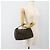 FENDI Zucca Canvas Vanity Hand Bag Black Brown Auth 184898 Marrone Nero - vista 23
