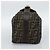 FENDI Zucca Canvas Vanity Hand Bag Black Brown Auth 184898 Marrone Nero - vista 4