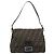 FENDI Zucca Canvas Mamma Baguette Shoulder Bag Black Brown Auth 184903SAM Marrone Nero - vista 13