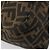 FENDI Zucca Canvas Mamma Baguette Shoulder Bag Black Brown Auth 184903SAM Marrone Nero - vista 18