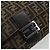 FENDI Zucca Canvas Mamma Baguette Shoulder Bag Black Brown Auth 184903SAM Marrone Nero - vista 19