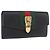 GUCCI Silvi Web Sherry Line Long Wallet Leather Black Red 476084 Auth am11867V Nero Rosso Verde
