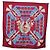 Hermès HERMES Carré 90 Sciarpa "aux champs" Seta Rossa Auth 183130 Rosso - vista 12