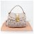 Bolso de hombro Miu Miu Matelassé Cuero 2way Oro Púrpura gris Auth 184618A Dorado Morado oscuro - vista 12
