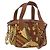 Borsa Salvatore Ferragamo in tela e pelle 2way marrone oro Auth am11858A D'oro
