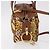 Borsa Salvatore Ferragamo in tela e pelle 2way marrone oro Auth am11858A D'oro - vista 4