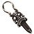 Pendente Charm Daga Chrome Hearts Top Ag925 Silver Auth 184247M Argento