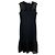 Vestido midi sem mangas com acabamento em renda preta Jonathan Simkhai