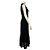 Vestido midi sem mangas com acabamento em renda preta Jonathan Simkhai - vista 2