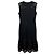 Vestido midi sem mangas com acabamento em renda preta Jonathan Simkhai - vista 3