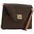 Céline Borsa a Spalla CELINE Macadam Canvas PVC Pelle Marrone Oro Auth 184541 D'oro