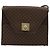 Céline Borsa a Spalla CELINE Macadam Canvas PVC Pelle Marrone Oro Auth 184541 D'oro - vista 13