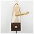 Céline Borsa a Spalla CELINE Macadam Canvas PVC Pelle Marrone Oro Auth 184541 D'oro - vista 25