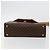 Céline Borsa a Spalla CELINE Macadam Canvas PVC Pelle Marrone Oro Auth 184541 D'oro - vista 5
