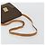 Céline Borsa a Spalla CELINE Macadam Canvas PVC Pelle Marrone Oro Auth 184541 D'oro - vista 7
