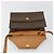 Céline Borsa a Spalla CELINE Macadam Canvas PVC Pelle Marrone Oro Auth 184541 D'oro - vista 8