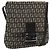 Borsa a Spalla FENDI Zucchino Canvas Marrone Argento Auth 185660