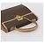 Céline CELINE Macadam Canvas Handtasche PVC Leder Braun Gold Auth 184975V Golden - Ansicht 5