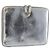 Clutch PRADA in pelle vernice Argento Oro Auth 184773 D'oro