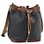Céline Bolsa CELINE Bolsa de ombro em couro preto ouro Auth 185092 Dourado