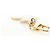 LOUIS VUITTON Portachiavi Charm Vivienne Charm metallo Oro M69860 LV Auth 184242M - vista 16