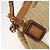 Borsa a tracolla PRADA in rafia beige oro Auth 184813A D'oro - vista 9