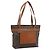 Céline Bolsa Tote CELINE Macadam Canvas em PVC e couro marrom com detalhes dourados Auth ka4675