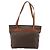 Céline Bolsa Tote CELINE Macadam Canvas em PVC e couro marrom com detalhes dourados Auth ka4675 - vista 2