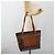 Céline Bolsa Tote CELINE Macadam Canvas em PVC e couro marrom com detalhes dourados Auth ka4675 - vista 21