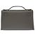 Hermès Borsa HERMES Kelly Mini in Pelle Grigia - 103655 Grigio - vista 4