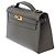 Hermès Borsa HERMES Kelly Mini in Pelle Grigia - 103655 Grigio - vista 5
