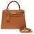 Hermès Borsa HERMES Kelly 25 in Pelle Oro - 103653 D'oro - vista 3