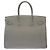 Hermès Borsa HERMES Birkin 35 in Pelle Grigia - 103656 Grigio - vista 4