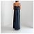 L'Agence Maxi-Kleid mit Rüschen und Gürtel Marineblau - Ansicht 3