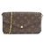 Louis Vuitton Monogram Pochette Felicie M61276 Borsa a Spalla Marrone