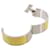 Hermès Bracciale Clic Clac H PM Hermes Argento Bianco Giallo  - vista 4