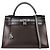 Hermès Hermes Kelly Black Box Calf with Palladium Hardware 32 Nero