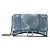 Balenciaga Hourglass Chain Wallet in pelle stampa denim