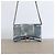 Balenciaga Hourglass Chain Wallet in pelle stampa denim - vista 15