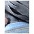 Balenciaga Hourglass Chain Wallet in pelle stampa denim - vista 17