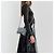 Balenciaga Hourglass Chain Wallet in pelle stampa denim - vista 2