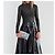 Balenciaga Hourglass Chain Wallet in pelle stampa denim - vista 7