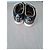 Autre Marque Vanessa Wu Sneakers Basse Pelle Metallizzata Leopardata Nero Bianco Stampa leopardo Gold hardware - vista 4
