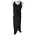 Autre Marque PBO Philosophy Blue Original schwarzes langes Viskosekleid
