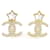 Orecchini a lobo Chanel ABC824 Bianco D'oro