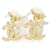 Orecchini a lobo Chanel ABC824 Bianco D'oro - vista 2
