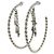 Louis Vuitton Creole Sweet Monogram M65679 Ohrringe Schwarz Silber