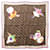 Sciarpa Louis Vuitton Monogram Carre Super Flat Marrone