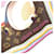 Sciarpa Louis Vuitton Monogram Carre Super Flat Marrone - vista 2