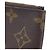 Louis Vuitton Monogram Pochette Clé Coin & Key Case Castaño - vista 3